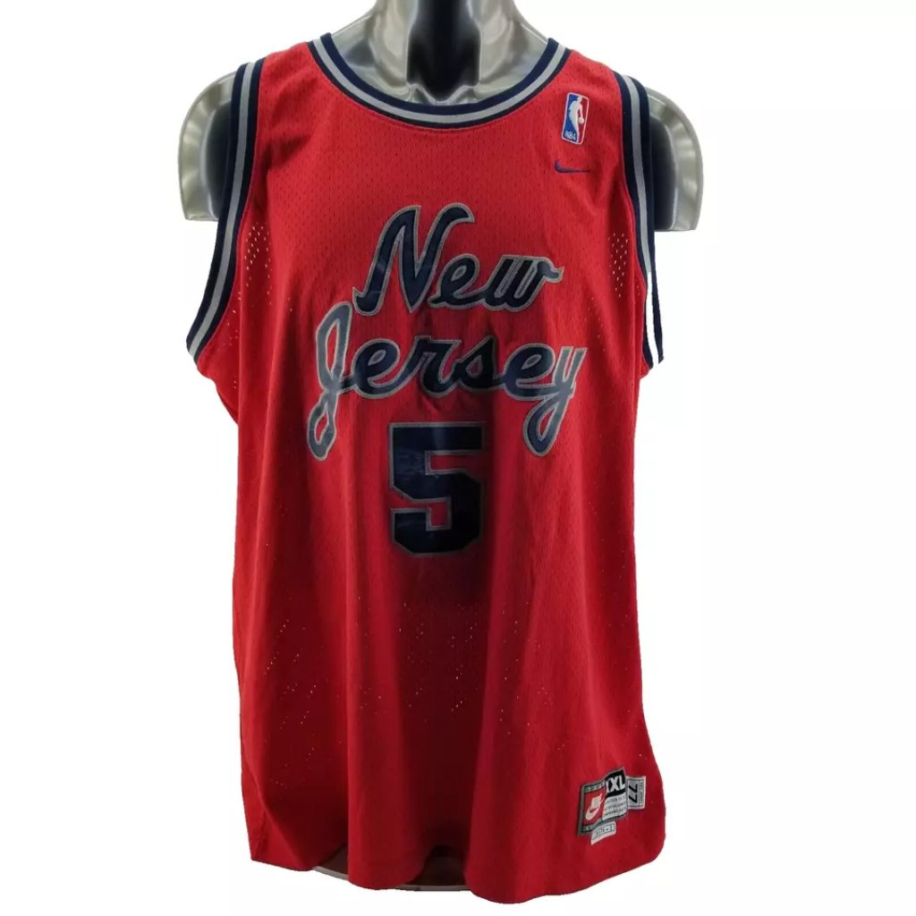 Vintage 2004 Nike Jason Kidd New Jersey Nets Jersey Rewind 77' Swingman Mens Xl